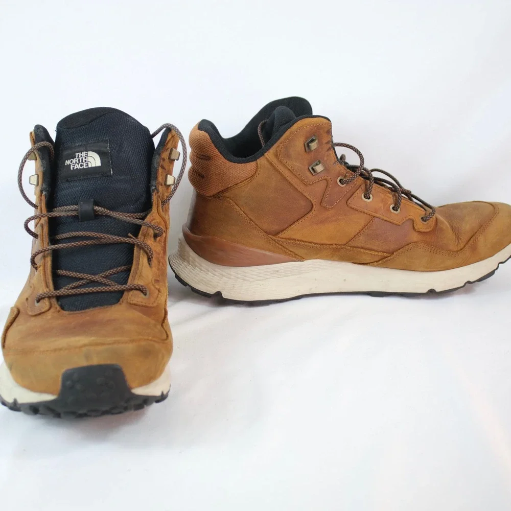 The‎ North Face Brown Safien Mid GTX Waterproof Hiking Boots Men's Size 14